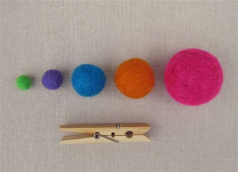 1 Cm Wool Felt Balls Your Choice Of Colors And Quantity 10 Etsy