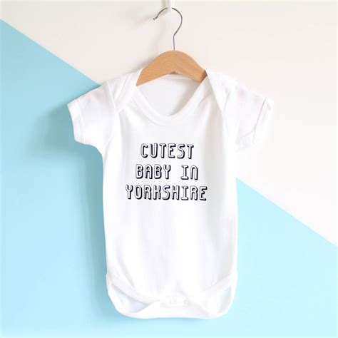 Cutest Baby In Personalised Baby Grow Or Set By Heather Alstead Design