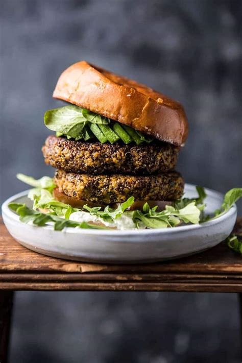 Roasted Zucchini Burgers With Garlic Whipped Feta Half Baked Harvest