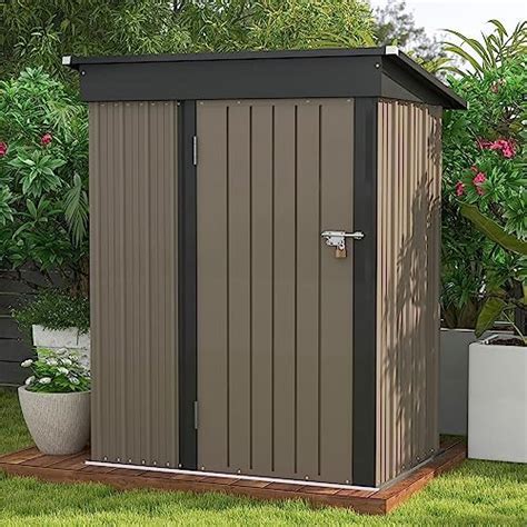 Gizoon Outdoor Storage Cabinet With Waterproof Roof