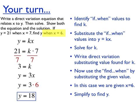 Unit 4 Hw 7 Direct Variation And Linear Equation Give 2 Points