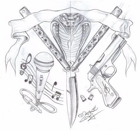 Hannikate Shooter Gun Tattoos Designs