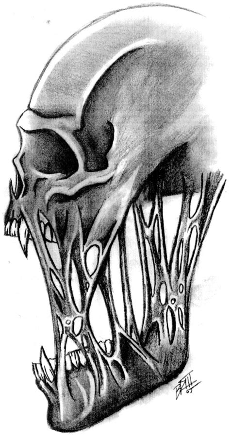 Skull By Bd3illustrations On Deviantart Skulls Drawing Cool Skull