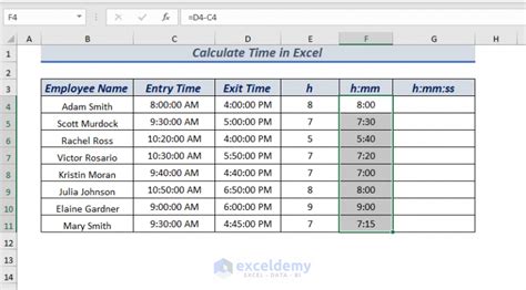 How To Calculate Time In Excel 16 Possible Ways Exceldemy