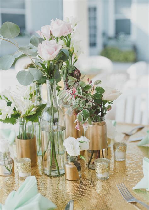 Gold And Mint Wedding Decor Wedding And Party Ideas 100 Layer Cake