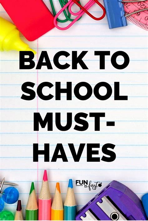 Back To School Must Haves For The Classroom School Must Haves Back