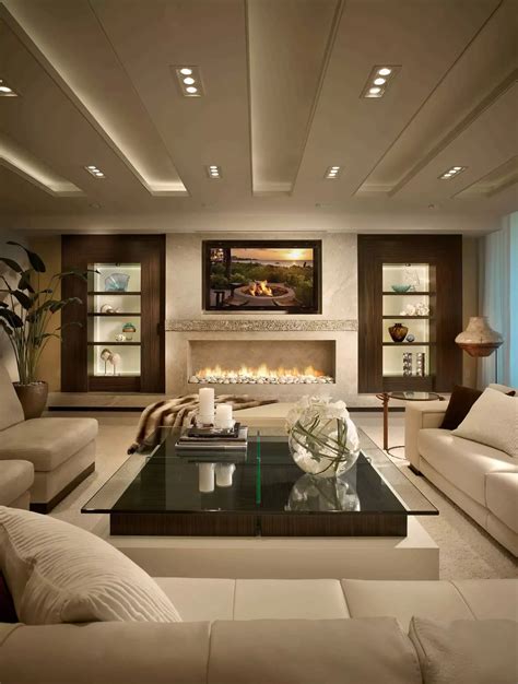 Modern Living Rooms With Fireplace And Tv Together Decor Snob Luxury Living Room Trendy