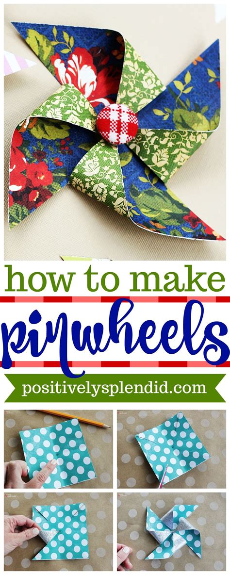 How To Make Diy Paper Pinwheels This Method For Making Paper