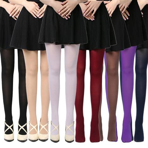 Tights Opaque Pantyhose For Women 120d Seamless Autumn Winter Nylon Stockings Footed Thick