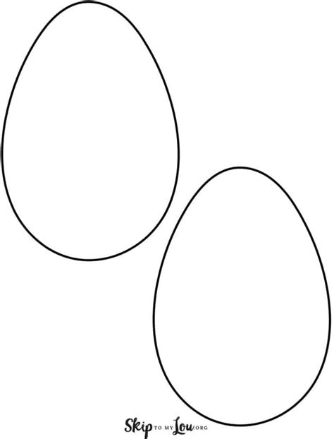 Easter Egg Templates For Fun Easter Crafts Skip To My Lou