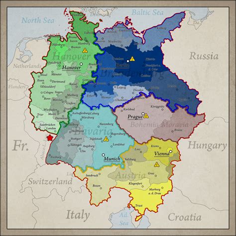 German Confederation Team Alpha Imaginary Maps Europe Map Alternate