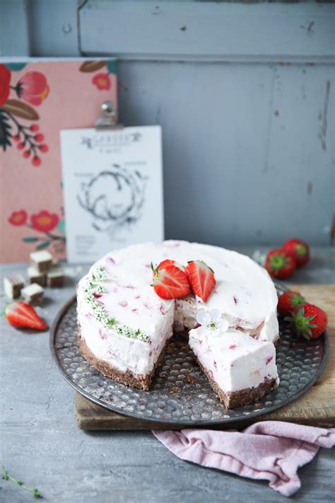 Erdbeere Cheesecake ohne Backen | Zucker, Zimt und Liebe