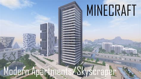 In modern builds, the interior is a lot of the time extensions of different elements of the houses shrunken down and to scale for a table or cabinets or something of that sort. Minecraft Modern Apartment Building 7/Skyscraper (full ...