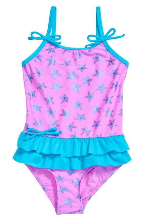 Hula Star Starfish One Piece Swimsuit Toddler And Little Girls