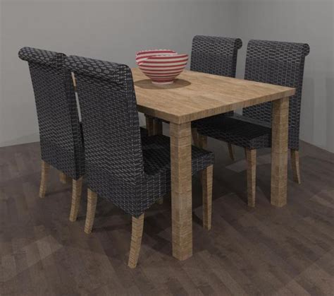 #revit furniture families models for different type of users, architects, designers and all the others interested in #3dmodeling and #visualization. RevitCity.com | Object | Dining Table and Chairs
