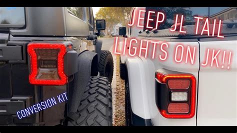 Jeep Wrangler Jk To Jl Taillights Conversion Kit Install Youtube