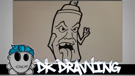 Graffiti ranges from simple written words to elaborate wall paintings, and has existed since ancient times. How to draw a simple graffiti spraycan - YouTube