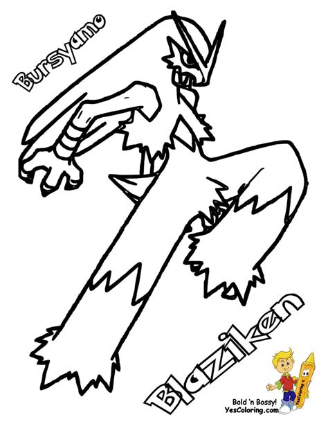 Blaziken Pokemon Coloring Pages Pokemon Drawing Easy