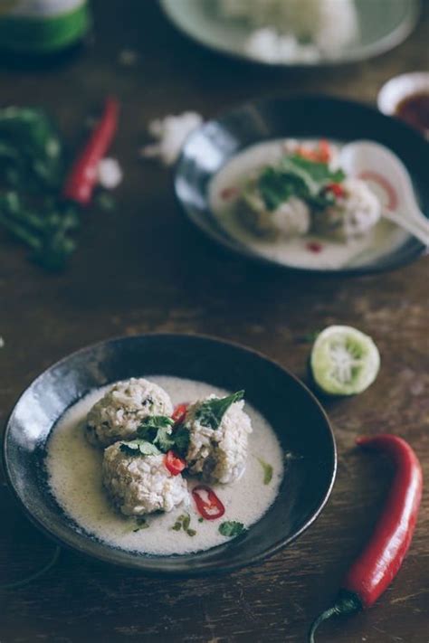 Remove the chicken pieces and rinse. Thai Chicken Meatball Soup - Souvlaki For The Soul | Chicken meatball soup, Meatball soup ...