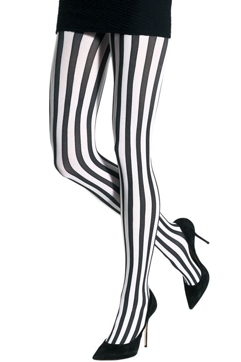 two toned vertical stripes tights timeless styles women emilio cavallini