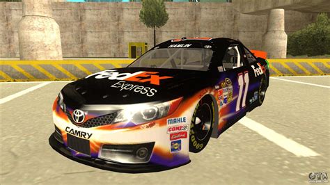 A standard nascar fuel cell is 22 gallons. Toyota Camry NASCAR No. 11 FedEx Express for GTA San Andreas