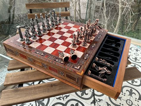 165 Luxury Chess Set Personalized Wooden Chess Board With Etsy