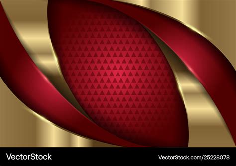 Elegant Red And Gold Modern Background Royalty Free Vector