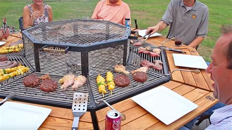 This Incredible Octagon Grilling Table Allows Everyone To Cook Their Own Meal