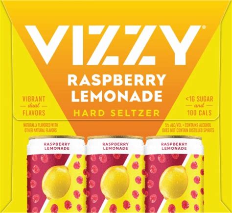 Vizzy Raspberry Lemonade Hard Seltzer Pack 12 Cans 12 Fl Oz Smith