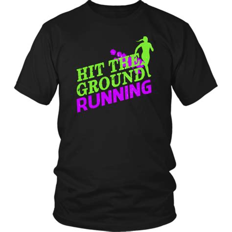 Hit The Ground Running Running Shirts Cotton Long Sleeve Shirt Hit