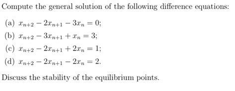 solved compute the general solution of the following