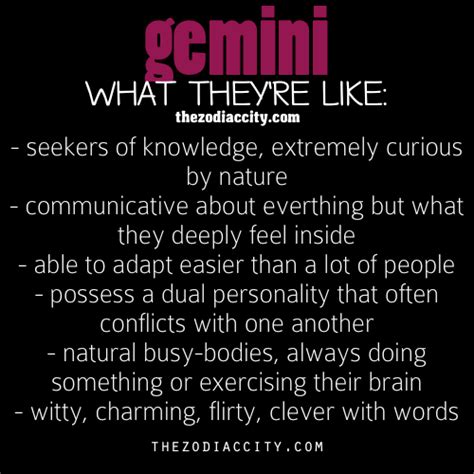Curious about what cancer man likes and dislikes in a woman? Zodiac City - Zodiac Gemini: What They're Like | Gemini zodiac