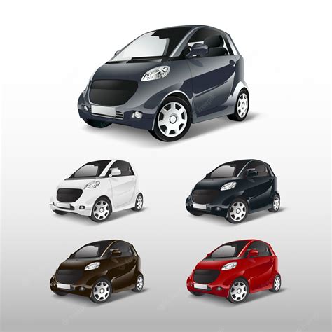 Free Vector Set Of Compact Hybrid Car Vectors