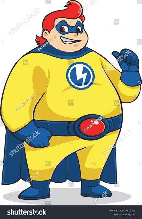 Superhero Man Vector Superhero Running Hero Stock Vector Royalty Free