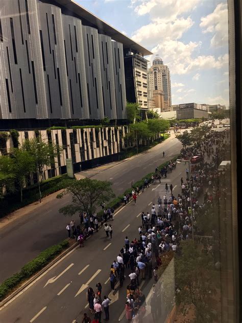 Bomb Threat At Ernest And Young And Alexander Forbes Offices Caused A