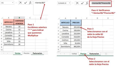 Cómo Multiplicar En Excel De Una Hoja A Otra Curso De Excel