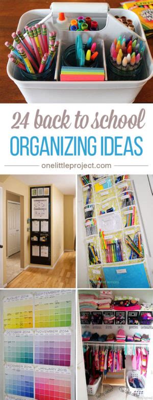 24 Back To School Organization Ideas