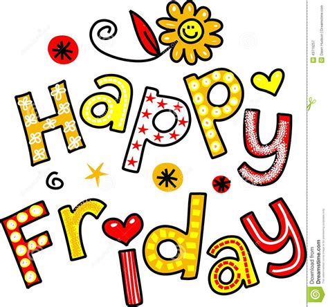 63 happy friday love you. Happy Friday Cartoon Text Clipart Stock Illustration ...