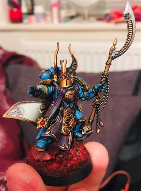 Painted The 30k Ahriman Up As A Sorcerer For My Thousand Sons Pretty