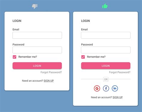 12 Best Practices For Sign Up And Login Page Design Ux Design World