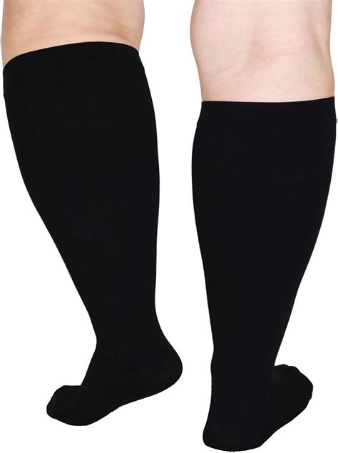 Hgrtyxs Wide Calf Compression Socks For Women Men Plus Size Compression