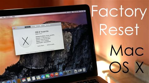 How To Factory Reset Macbook Pro