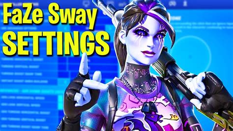 I Copied Faze Sways Updated Settings In Fortnite And This Happened