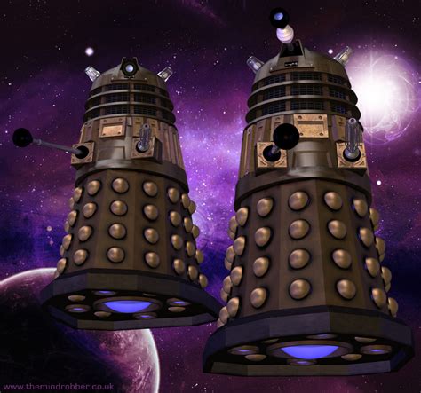 Doctor Who Artwork Facts Reviews And Guiedes 3d Dalek And Tardis