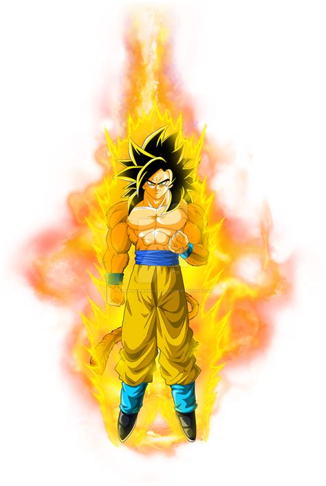 Goku Super Saiyan 4 Ascended By Aznavourraincode2005 On Deviantart