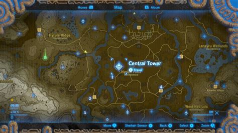 Map Of Shrines Breath Of The Wild