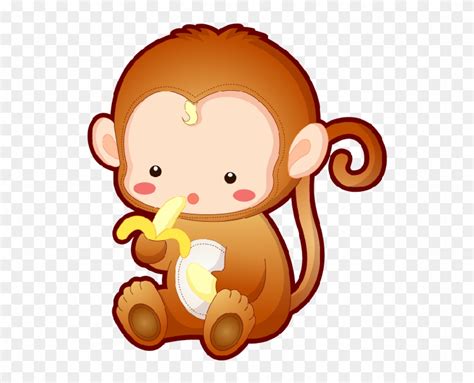 Animated Monkeys Pictures Baby Monkey Cute Cartoon Free Transparent