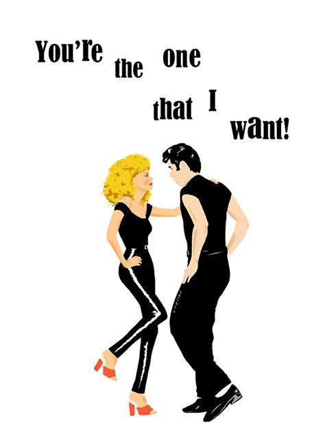 Thank you for uploading background image! "Grease "You're the One That I Want"" Stickers by Alex ...