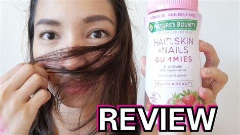 Review Natures Bounty Hair Skin Nails Gummies Youtube