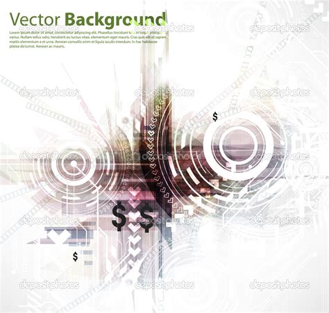 Abstract Techno Vector Background — Stock Vector © Ozerina 15476505